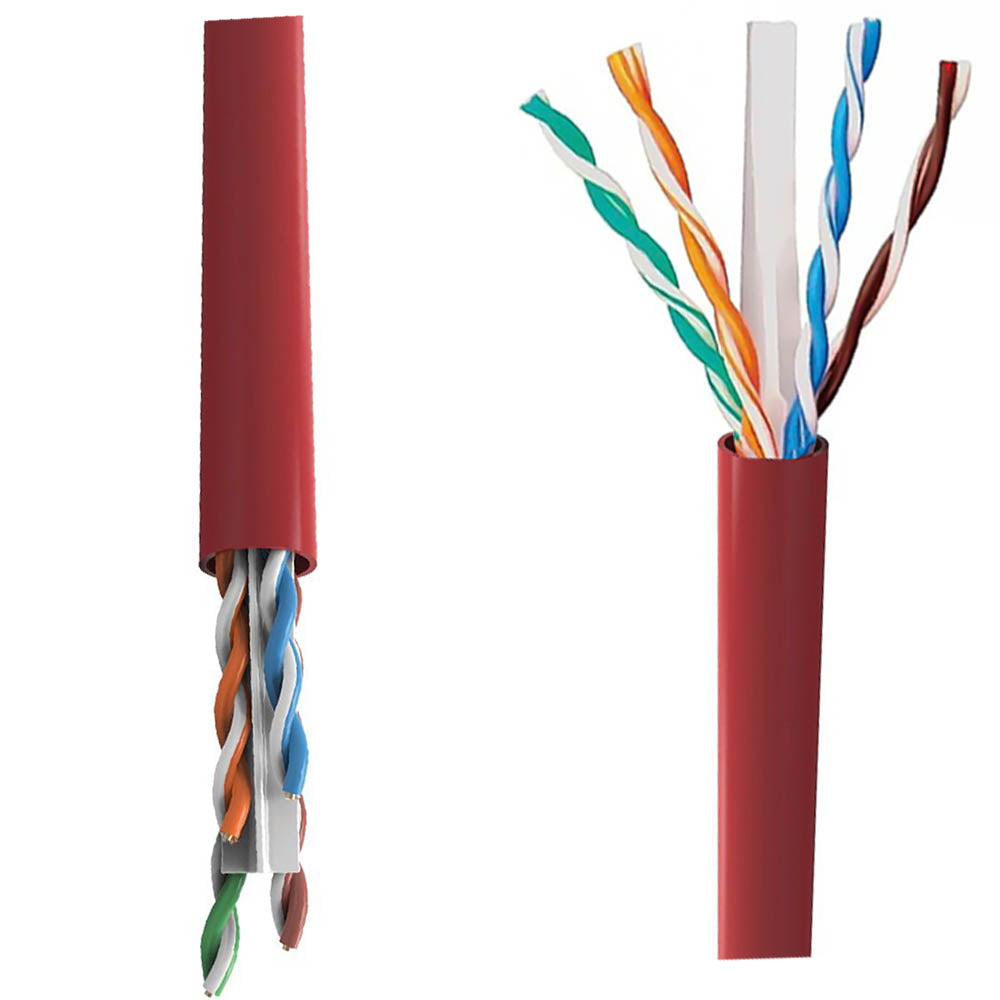 Metro de Cabo de Rede Soho Plus Furukawa CAT6 Categoria 6- 24AWGX4P ROHS 100% Cobre Vermelho